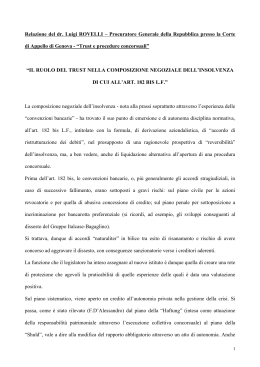 Relazione Procuratore Generale della Repubblica Luigi Rovelli 14.3