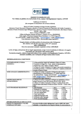 IT0004952526 Prospetto Semplificato 145 Emissione