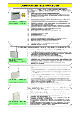 COMBINATORI TELEFONICI GSM