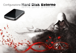 Configurazione Hard Disk Esterno