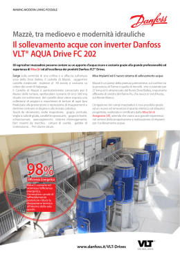 Il sollevamento acque con inverter Danfoss VLT® AQUA