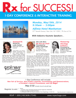 1-DAY CONFERENCE & INTERACTIVE TRAINING