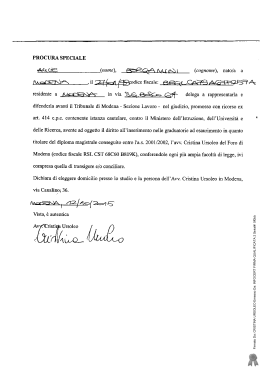 Firmato Da: CRISTINA URSOLEO Emesso Da: INFOCERT FIRMA