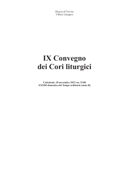 IX Convegno dei Cori liturgici