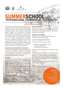 Programma Summer School Int`l Comm. Contracts 2014