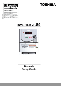 INVERTER VF-S9 - Lovato Electric