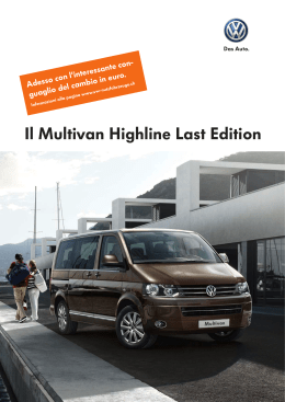 Il Multivan Highline Last Edition