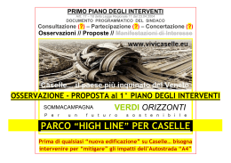 PARCO “HIGH LINE” PER CASELLE