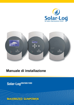 Manuale d`installazione - Tecno
