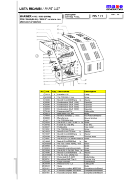 LISTA RICAMBI / PART LIST