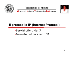Il protocollo IP (Internet Protocol) - Home page docenti