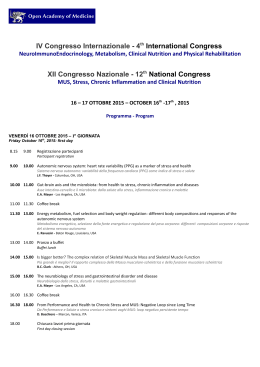 IV Congresso Internazionale - 4th International Congress XII