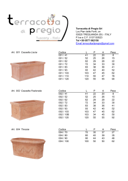 295 Terracotta di Pregio Srl Loc.Pian delle Fonti, sn 53020