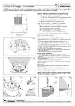 istruzioni di montaggio - manutenzione D23-minisosia box