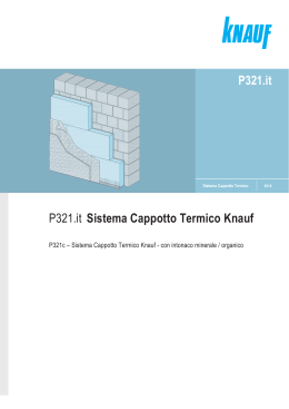 P321.it Sistema Cappotto Termico Knauf P321.it