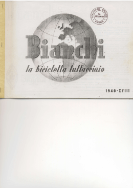Catalogo Bianchi 1940