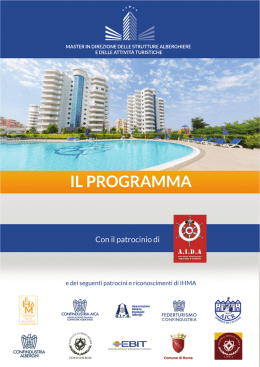 scarica il programma dettagliato del master in