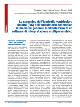 Lo screening dell`ipertrofia ventricolare sinistra