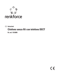 Citofono senza fili con telefono DECT