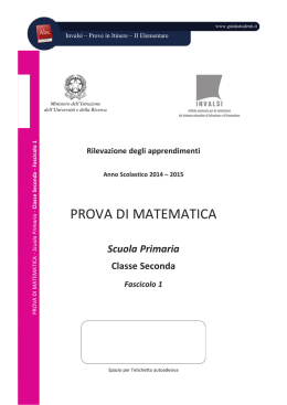 Matematica classe II Elementare