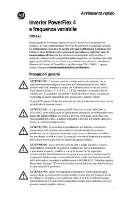 Inverter PowerFlex 4 a frequenza variabile
