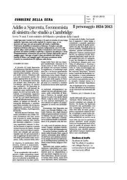 Dario Di Vico su Il Corriere della Sera