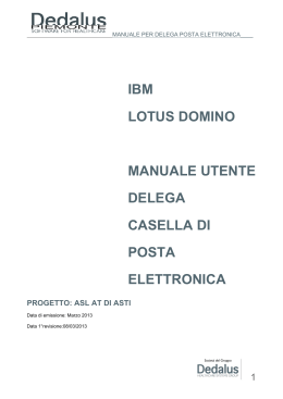 ibm lotus domino manuale utente delega casella di posta elettronica