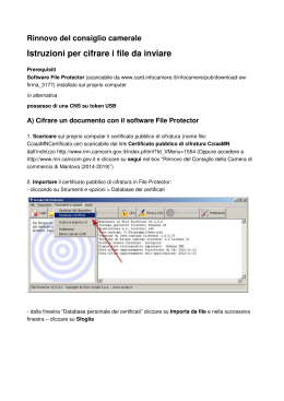 Istruzioni per la cifratura - Camera di Commercio di Mantova
