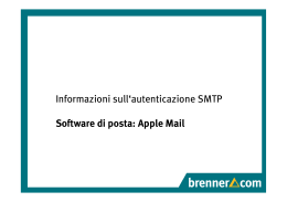 Autenticazione SMTP - Apple Mail