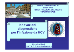 Innovazioni diagnostiche per l`infezione da HCV