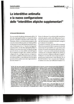 &ldquo;interdittive atipiche supplementari&rdquo;.