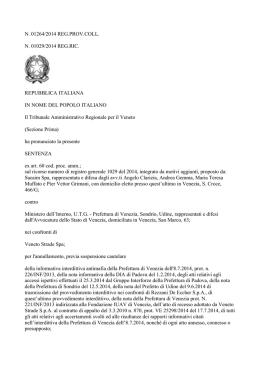 TAR Veneto n. 1264 del 2014 - Italia ius | Diritto Amministrativo Italiano