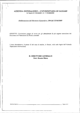 Delibera del 12 Ottobre 2009, n. 594 [file]