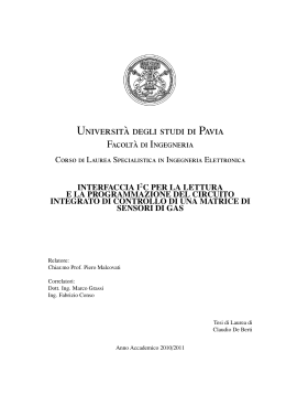 Universit`a degli studi di Pavia