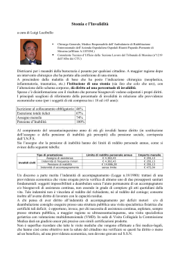 Stomia e l`Invalidit&agrave;