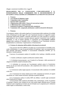 Allegato: commissioni invalidità civile e Legge 68