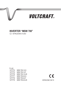 INVERTER &ldquo;MSW 700&rdquo; - produktinfo.conrad.com