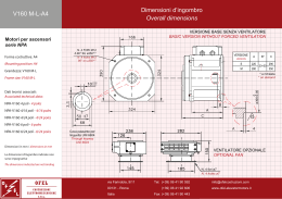 Dimensioni d`ingombro Overall dimensions V160 M-L-A4