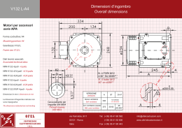 Dimensioni d`ingombro Overall dimensions V132 L-A4