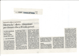 Ritorna. la Colletta Alimentare