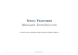 Manuale Introduttivo Venti Frontiere