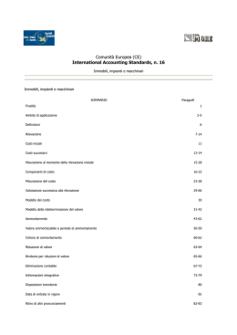 Comunità Europea (CE) International Accounting Standards, n. 16