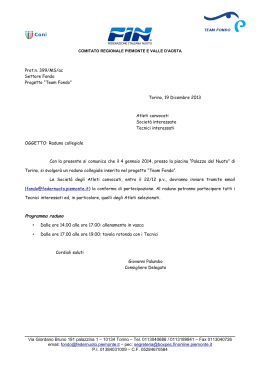 Programma raduno - finonline.piemonte