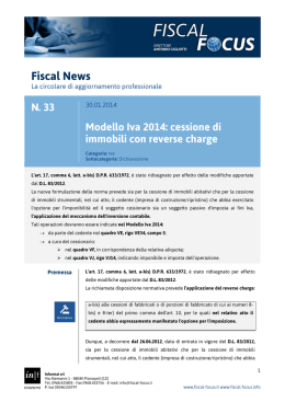 Fiscal News - Abaco Immobiliare