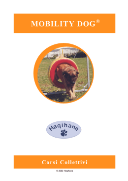 Corsi - Mobility dog Italia