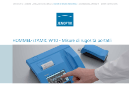 HoMMeL-etAMiC W10 - Misure di rugosità portatili