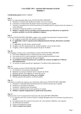 Soluzioni domande modulo 2