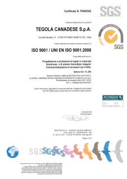 Certificato ISO 9001 IT