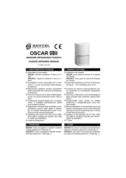 SENSORE INFRAROSSO PASSIVO PASSIVE INFRARED SENSOR