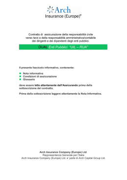 il Fascicolo Informativo che contiene